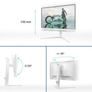 Monitor Consumer Philips 27M2N3201A/00, 27", 1920 x 1080 pixeli, White,