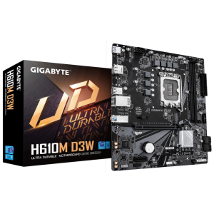 Placa de baza Gigabyte H610M D3W, Socket 1700, DDR5, Micro-ATX