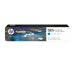 Cartus HP 981Y Extra High Yield Cyan Original PageWide, Cyan