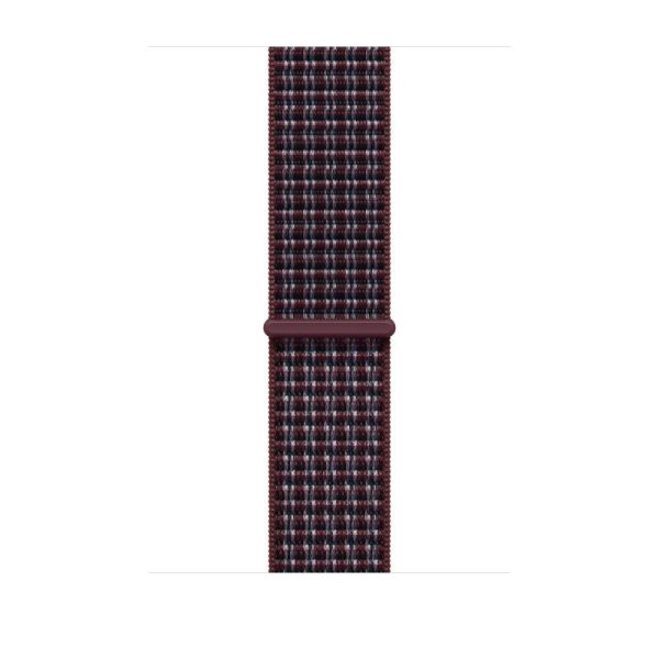 Curea pentru Apple Watch 46mm Burgundy Plaid Sport Loop