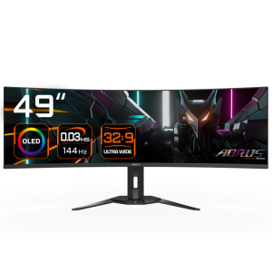 Monitor Consumer GIGABYTE CO49DQ, 49", 5120 x 1440 pixeli, Black,