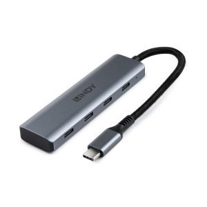 Hub USB LINDY 4 Port USB 3.2 Gen 2 Type