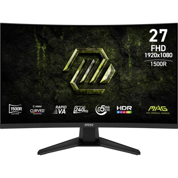 Monitor Gaming MSI MAG 275CF X24, 27", 1920 x 1080