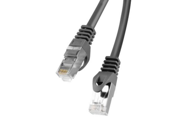 PATCHCORD CAT.6 FTP 1M BLACK FLUKE PASSED LANBERG