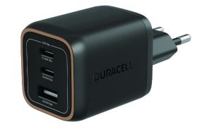 Incarcator Duracell, putere 65W, conectivitate GaN 2 x USB-C