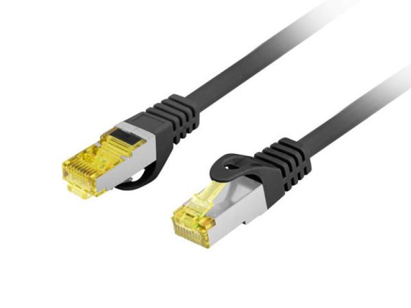 PATCHCORD CAT.6A S/FTP LSZH CU 2M BLACK FLUKE PASSED LANBERG