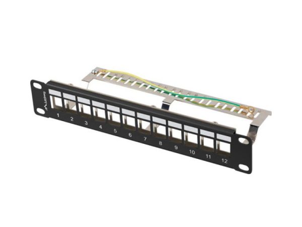 Patch panel gol 12 porturi 1U 10" FTP pentru module