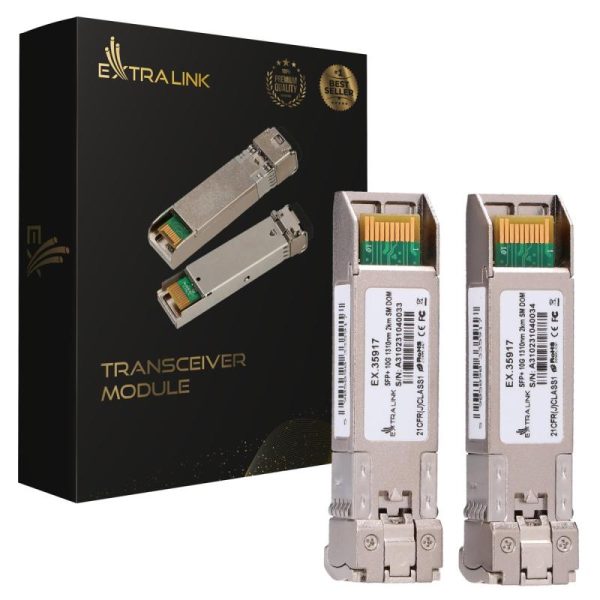 Extralink SFP+ 10G 2-pack  SFP+ Module  10Gbps LC/UPC