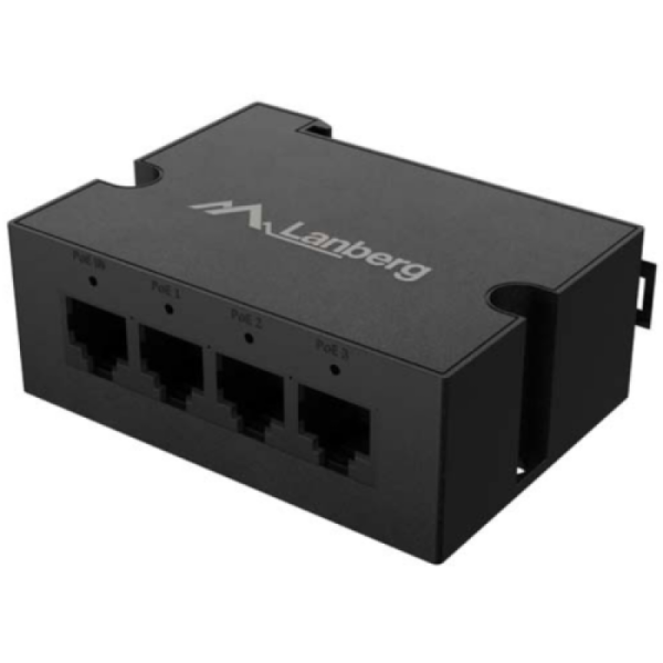 Switch Lanberg DIN-GE4-BT-90W, 4 porturi 1000BASE-T, Unmanaged, maxiumum network link