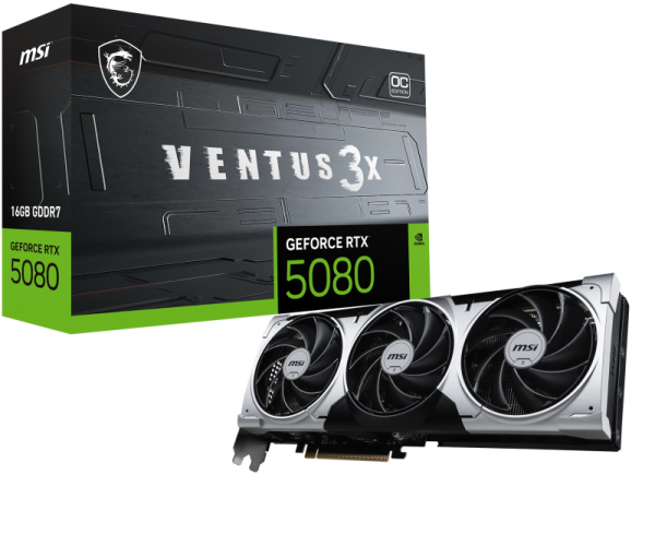 Placa video MSI GEFORCE RTX 5080 VENTUS 3X OC PLUS,