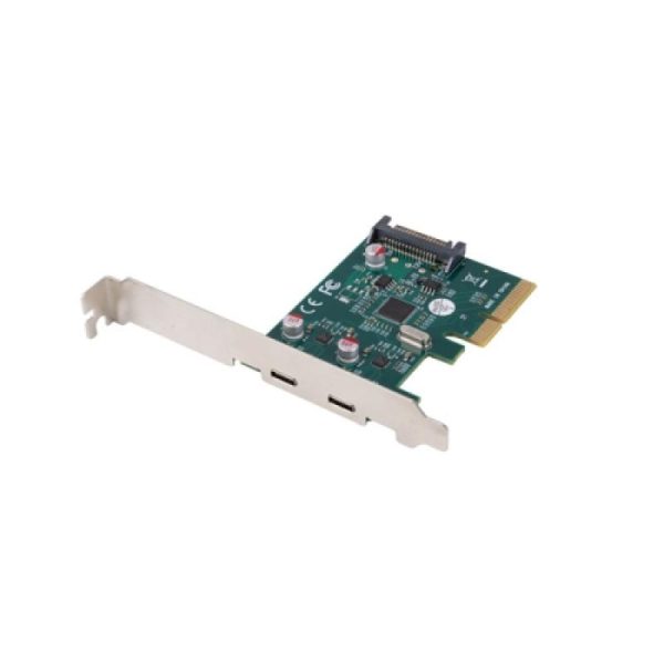 Placă PCI Express x1 2X USB-C 3.2 GEN, chipset Asmedia