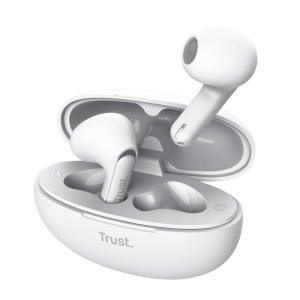 Casti In-ear Trust Yavi, Wireless, Alb
