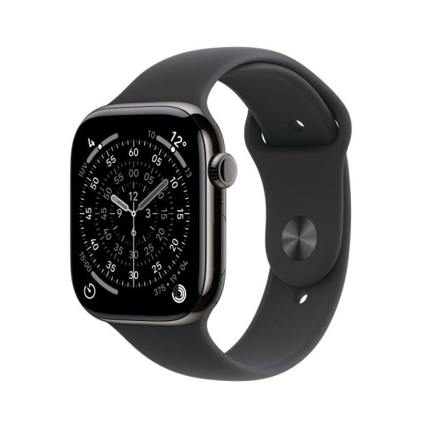 Apple Watch Series 11 GPS + Cellular 46mm Slate Titanium Case with