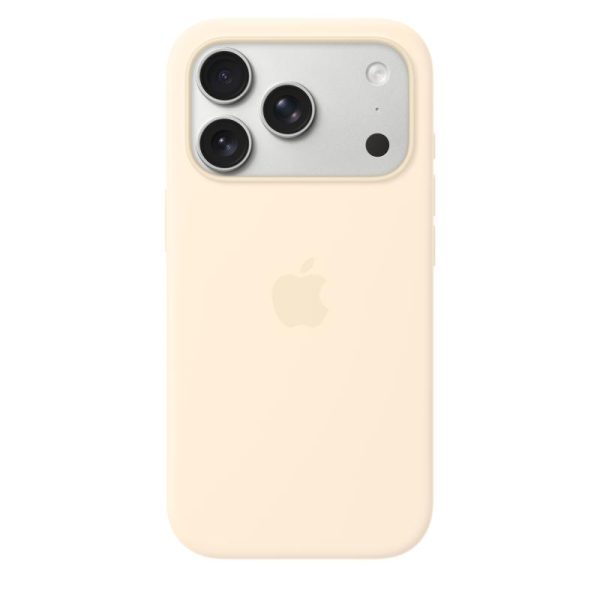iPhone 17/18 Pro Silicone Case with MagSafe – Vanilla