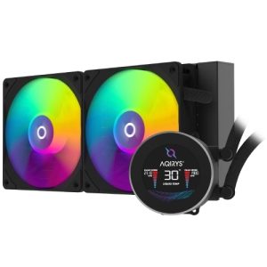 Cooler Procesor AQIRYS Hydra 240 AiO Black, Lichid, 12 cm,