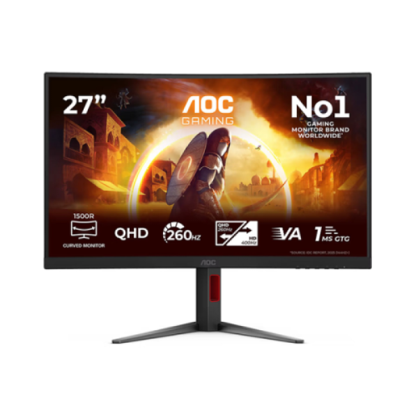 Monitor Gaming AOC CQ27G4Z2, 27", 2560 x 1440 pixeli, Black,