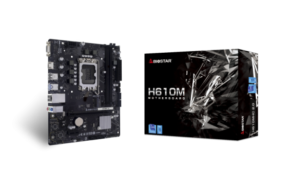 Placa de baza Biostar H610MHC 2.0, Socket 1700, DDR4, Micro-ATX