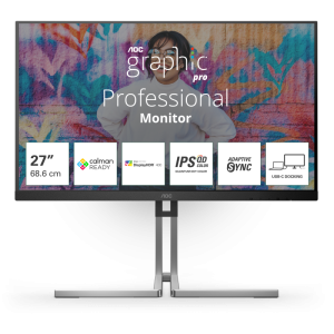 Monitor Consumer AOC Q27U3CV, 27", 2560 x 1440 pixeli, Black,