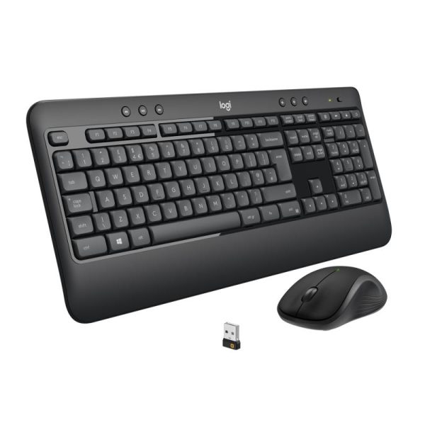 Tastatura Wireless Logitech MK540 Advanced, Alb-Negru