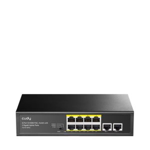 CUDY 8-Port 10/100M PSE RJ-45 +2 RJ45 10/100/1000M Uplink