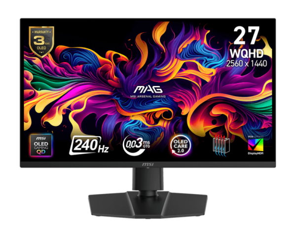 Monitor Gaming MSI MAG 273QP QD-OLED X24, 26.5", 2560 x
