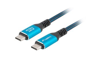 Cablu USB-C M/M 4.0 2 m 240W 8K 60Hz negru-albastru