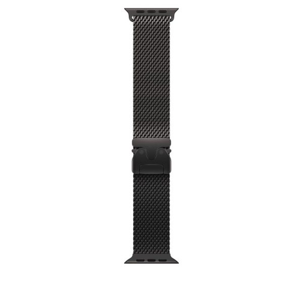 Curea pentru Apple Watch 49mm Black Titanium Milanese Loop -