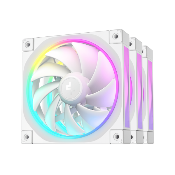 Ventilator Carcasa DEEPCOOL FL12 WH-3 in 1, 12 cm, 2150