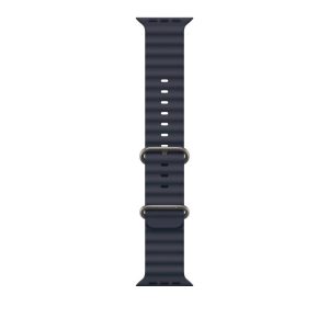 Curea pentru Apple Watch 49mm Navy Ocean Band - Natural Titanium