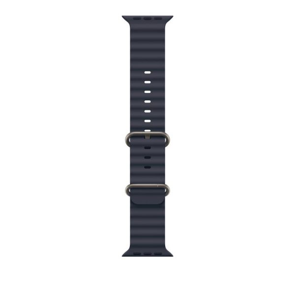 Curea pentru Apple Watch 49mm Navy Ocean Band - Natural Titanium