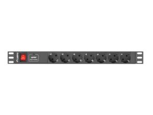 Unitate distributie alimentare PDU 19", 1U, 10A, 7 prize ,