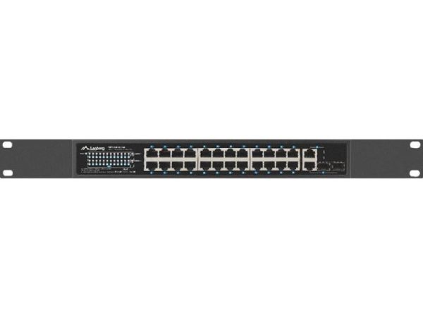 Switch  24x 100 Mb PoE+ / 2x combo, rack