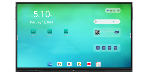 OPTOMA Touch 3 Series 75" interactive flat panel display, Android