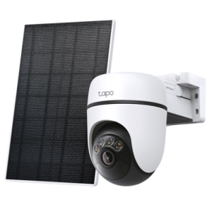 Solar-Powered Pan/Tilt Security Camera Kit SPEC:3K 5MP (2880×1620), 2.4 GHz,
