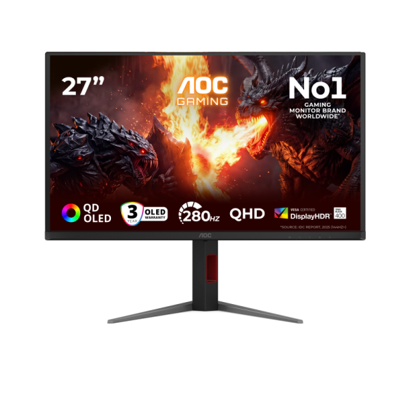 Monitor Gaming AOC Q27G4ZD, 26.5", 2560 x 1440 pixeli, Black,