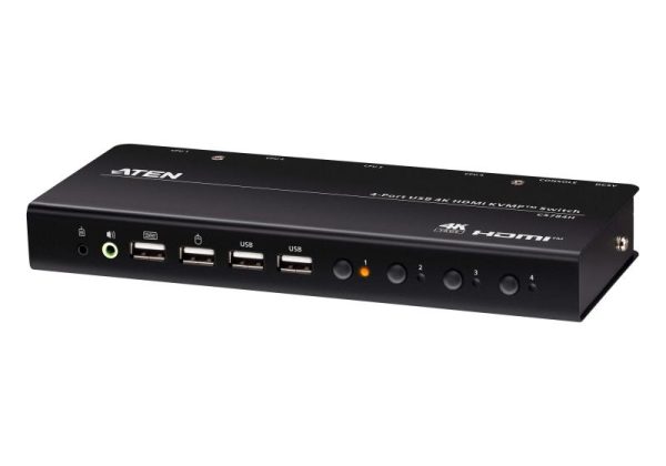 Switch KVM ATEN CS784H. Tastatură de tip port: USB, Mouse