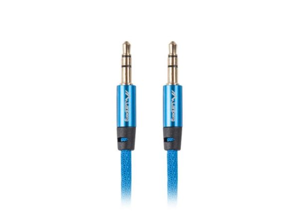 Cablu minijack 3,5 mm M/M 3 pini 3 m albastru