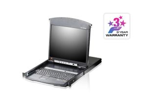 KVM-LCD Aten KL1508AIN-AXA-XG. Diagonala afișajului: 48,3 cm (19"), Ecran: LCD.