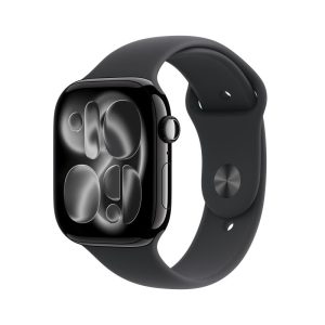 Apple Watch Series 11 GPS 46mm Jet Black Aluminium Case with Black Sport