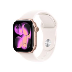 Apple Watch Series 11 GPS 42mm Rose Gold Aluminium Case with Light Blush