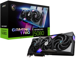 Placa video MSI GeForce RTX 5080 GAMING TRIO OC, 16GB
