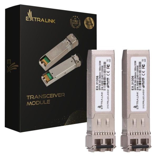 Extralink SFP28 25G 2-Pack  SFP28 Module  25Gbps LC/UPC