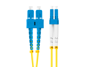 Patch cord fibră SM SC/UPC-LC/UPC duplex 2 m LSZH G657A1