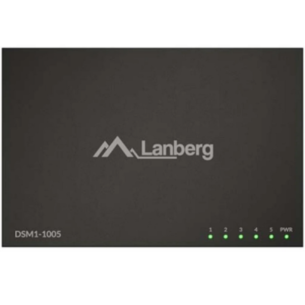 Switch Lanberg DSM1-1005, 5 porturi 1000BASE-T, Unmanaged, maxiumum network link