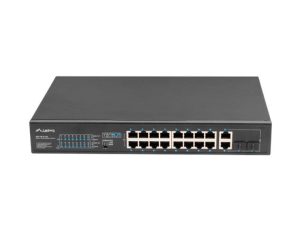 Switch  16x 100 Mb PoE+ / 2x 1 Gb