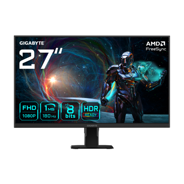 Monitor Commercial Gigabyte GS27FA, 27", 1920 x 1080 pixeli, Black,