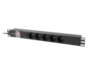 Unitate distributie alimentare PDU 19", 1U, 10A, 5 prize ,