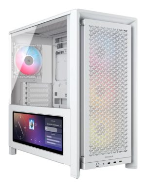 Carcasa CORSAIR FRAME 4000D LCD RS ARGB, Mid Tower, White