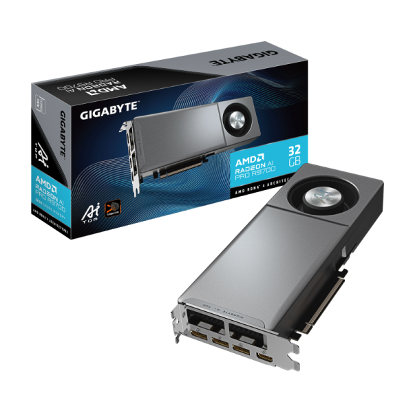 Placa video Gigabyte Radeon AI PRO R9700, 32GB GDDR6, PCI