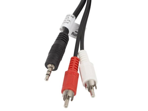 Cablu audio Jack 3,5 mm (tată) 3 pini → 2